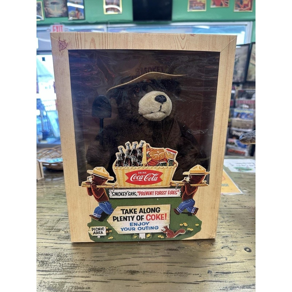 Vintage 1997  Smokey the Bear Plush With Hat Shovel and Tags & Box/ Limited Run